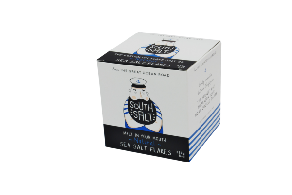 230g box of South Salt Sea Salt Flakes